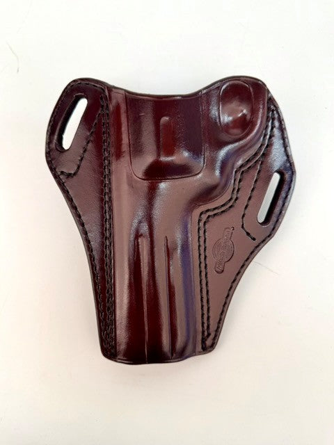 OWB-5JR-FD-S&W N FRAME (5")(FULL LUG) - MAHOGANY -LH- 1.5" (49)