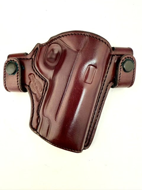 OWB-PREM-FD-COWHIDE LINING- 1911 (4") MAHOGANY-RH-1.5" (43)