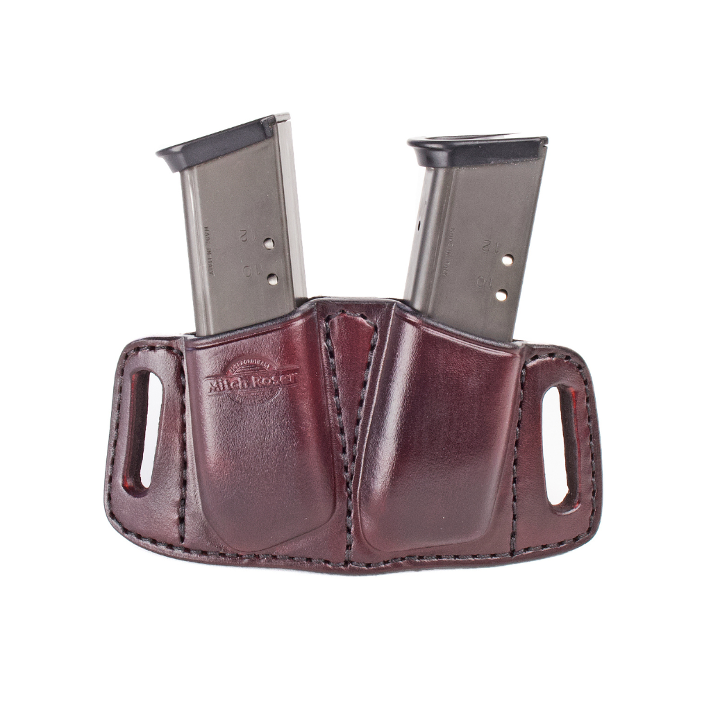Double Magazine Carrier 5DM-FD – Mitch Rosen Extraordinary Gunleather Double Magazine Carrier 5DM-FD – Mitch Rosen Extraordinary Gunleather