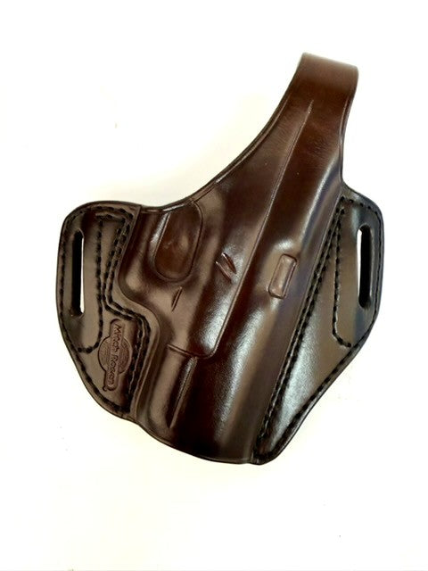 OWB-5JR-TB-FD-GLOCK 19 (RAIL)-DARK BROWN -RH-1.5" (55)