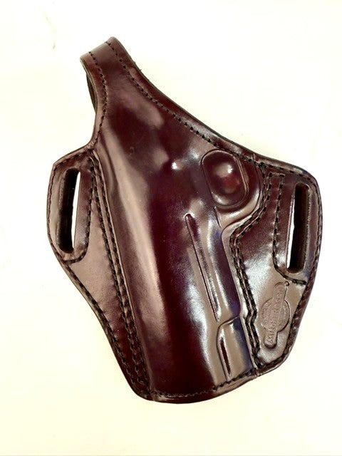 OWB-5JR-TB-FD-COWHIDE LINING- 1911 COMMANDER (4.25")-MAHOGANY  -LH-1.5" (64)
