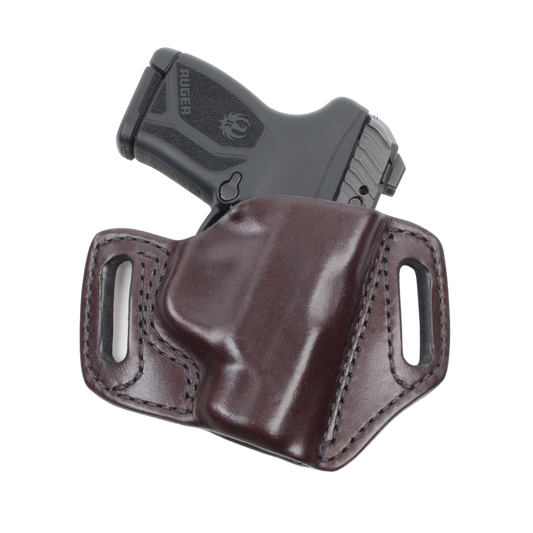 Timeless Open-Top IWB Leather Custom Holster for Gun with Laser